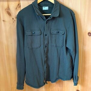 Frank & Oak Dark Green Shirt Jacket